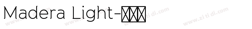 Madera Light字体转换